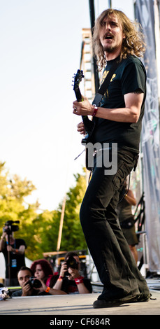Opeth performing at Heavy MTL 2011 in Montreal, QC. Stock Photo
