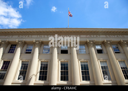 The frontage of the The Royal Institution of Great Britain in Mayfair. Stock Photo