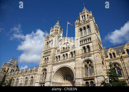 An exterior view of the Natural History Museum in South Kensington. Stock Photo