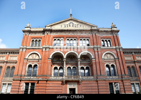 An exterior view of the Victoria and Albert Museum in South Kensington. Stock Photo