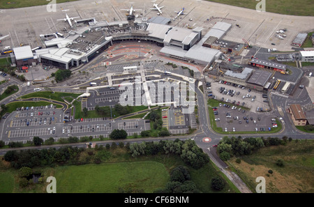 aerial view of Leeds Bradford International Airport, West Yorkshire ...