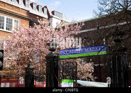 The gateway into the Piccadilly Market area in London. Stock Photo