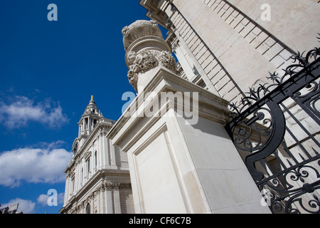 A side elevation of St Paul's Cathedral in London. Stock Photo