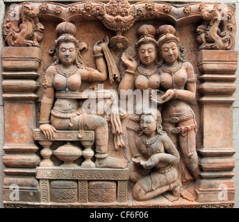 India, Delhi, Imperial Hotel, garden, statues, Stock Photo