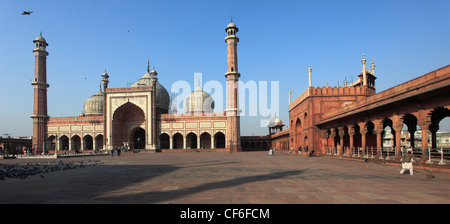 India, Delhi, Jama Masjid, Mosque, Stock Photo