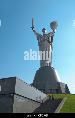 Motherland Statue - Rodina Mat and The National War Museum Kiev, Ukraine, Europe. Stock Photo