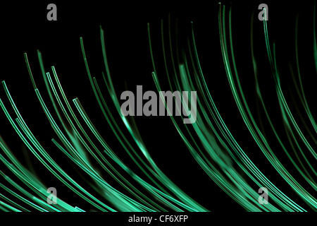 Network cable for data communication systems on balck background Stock Photo
