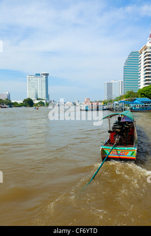 Chao Phraya River after floods in Bangkok, Thailand Stock Photo