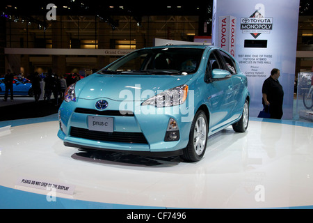 Toyota Prius C. 2012 Chicago Auto Show. Stock Photo
