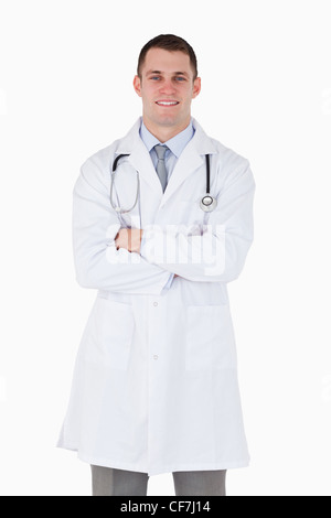 Doctor with folded arms Stock Photo