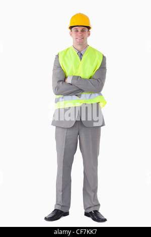 Portrait of a builder Stock Photo