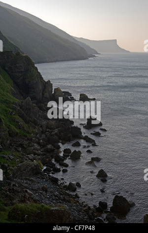 Fair Head & Murlough Bay from Torr Head, Antrim Coast, Northern Ireland Stock Photo