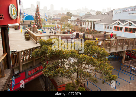 christmas at pier 39 fishermans wharf san francisco Stock Photo