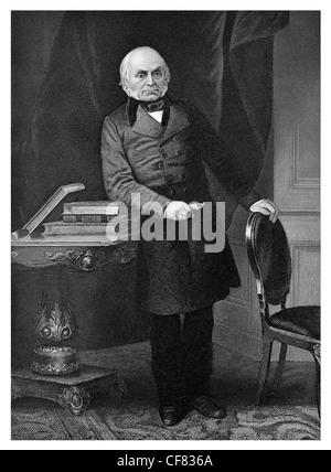 John Quincy Adams (1767-1848), In A Drawing Made While He Was Dying In ...