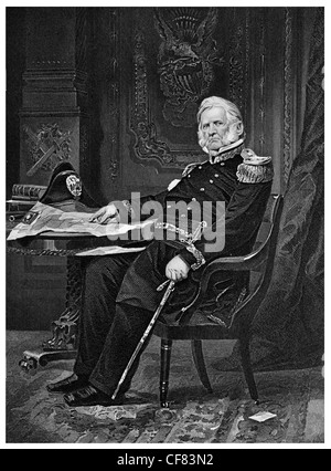 Winfield Scott United States Army general 1786 1866 Stock Photo