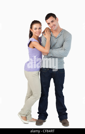 Young couple standing close together Stock Photo