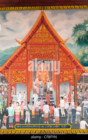 Elk208-2398v Thailand, Mae Chaem, Khong Khan, Wat Congchan Stock Photo