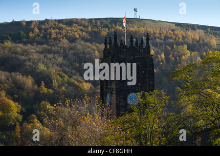 Halifax Minster, the Minster Church of St. John the Baptist, Halifax. Stock Photo