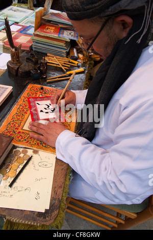 Arabic writing Arabian types Calligraphy hands detail Stock Photo - Alamy