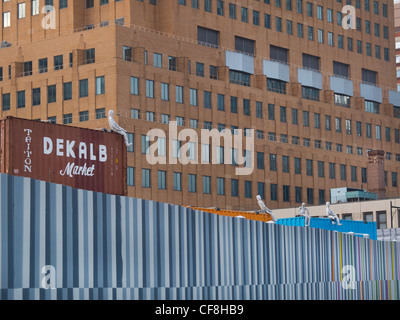 Dekalb Market at the Dekalb Avenue subway station in Brooklyn NYC Stock Photo