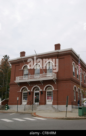 Italianate style post office 1857, Belfast, Maine. Stock Photo