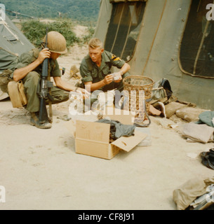 Operation 'Crazy Horse', a search and destroy mission conducted by elements of the 1st Cav Div (Airmobile), began on 15 May 1966 Stock Photo