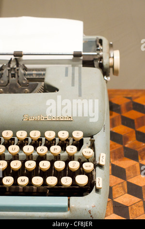 antique smith corona typewriter, item is displayed in national museum of Malaysia. Stock Photo