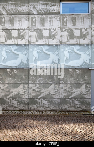 School Library with panels by Herzog and de Meuron, Eberswalde, Brandenburg, Germany Stock Photo