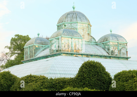 Belgium, Brussels, Laeken, the royal castle domain, the greenhouses of Laeken, the greenhouse of Congo. Stock Photo