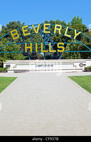 Beverly Hills Sign, Beverly Hills, Los Angeles, California, USA, United States of America Stock Photo