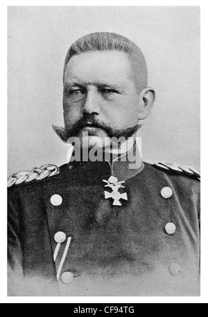 Paul Ludwig Hans Anton von Beneckendorff und von Hindenburg Prussian-German field marshal, statesman, and politician, Stock Photo