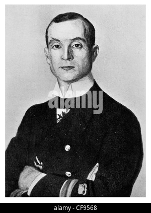 Captain Otto Weddigen U-29's last commander Type U-27 U-boat of the Imperial German Navy Stock Photo