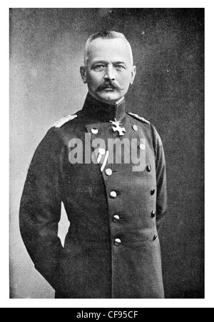 General Erich von Falkenhayn  German soldier and Chief of the General Staff during the first two years of World War I. Stock Photo