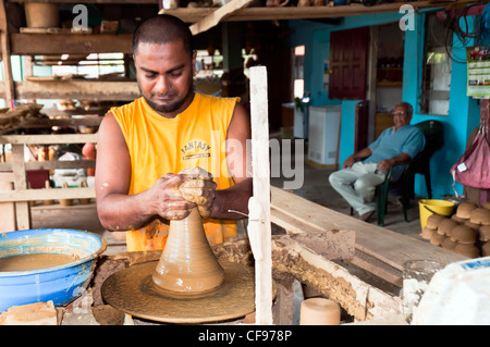 A pottery in Chaguanas, the largest municipality and fastest-growing town in Trinidad and Tobago. Stock Photo