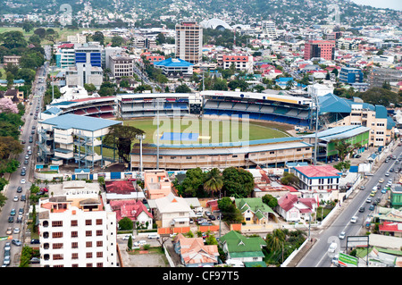 Queen's Park Oval in Port of Spain is currently the largest capacity cricket ground in the West Indies. Stock Photo