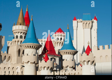 Excalibur Hotel and Casino, Las Vegas Boulevard, USA Stock Photo