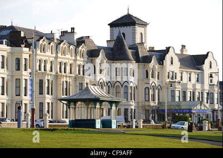 Ornate frontage of the Royal Clifton Hotel, Promenade, Southport, Merseyside Stock Photo