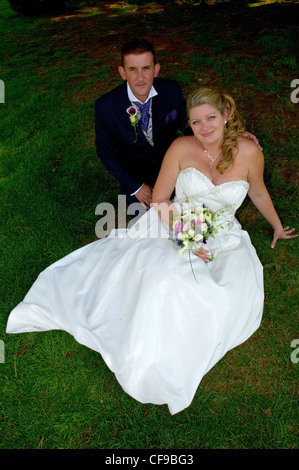 Bride and groom formal shots after wedding Stock Photo - Alamy