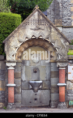 Victorian Water fountain, Glastonbury, Somerset, England, UK Stock Photo