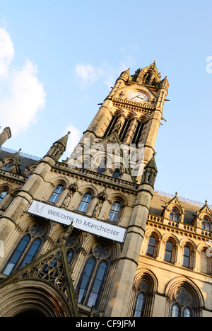 Manchester town Hall - the administrative centre for Manchester. Stock Photo