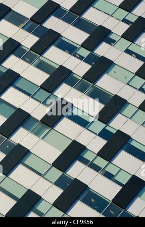 Abstract images of office buildings in the business quarter of Liverpool City centre. Stock Photo