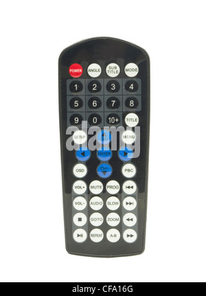 a no brand remote control for dvd player or other. Stock Photo