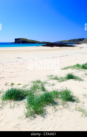 Bay, dune, dunes, Great Britain, Highland, highlands, sky, highland, coast, coastal scenery, scenery, sea, seashore, nature, Nor Stock Photo