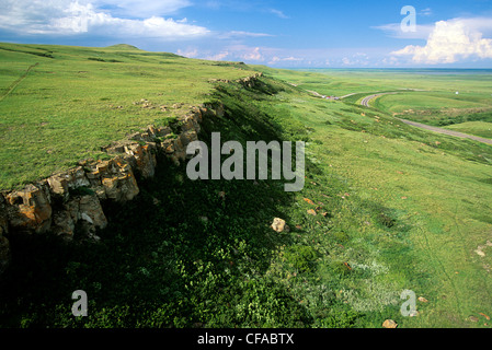 Head-Smashed-In Buffalo Jump, Alberta, Canada. Stock Photo