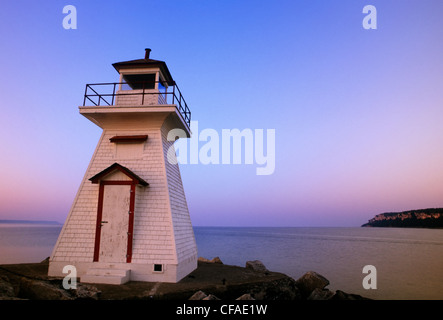 Lion's Head Lighthouse on Georgian Bay, Bruce Peninsula, Ontario, Canada. Stock Photo