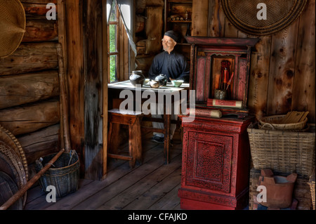 Chinatown scene in Barkerville, British Columbia Canada. Stock Photo