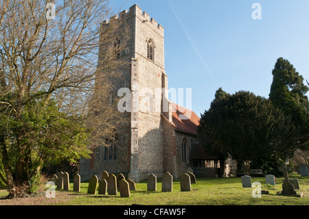 St Martins Church, White Roding, Essex, England. Stock Photo