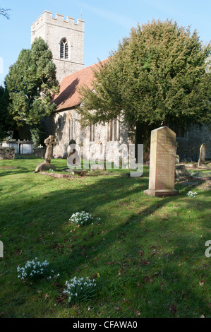 St Martins Church, White Roding, Essex, England. Stock Photo