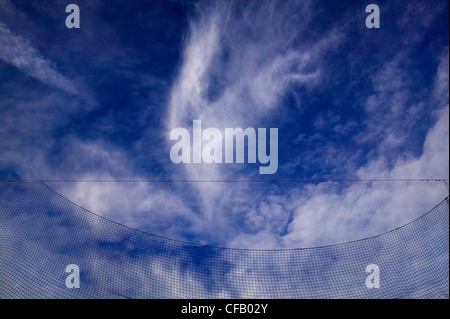 Blue sky with cumulus clouds, UK Stock Photo