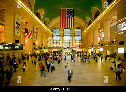 View of people in Grand Central Station, New York City. Stock Photo